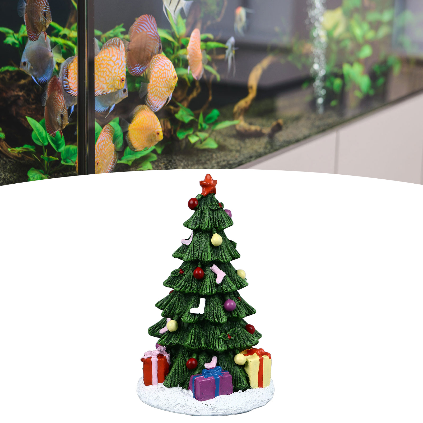 Aquarium Plant Roots - ZK20 ornamen tangki ikan Natal, dekorasi