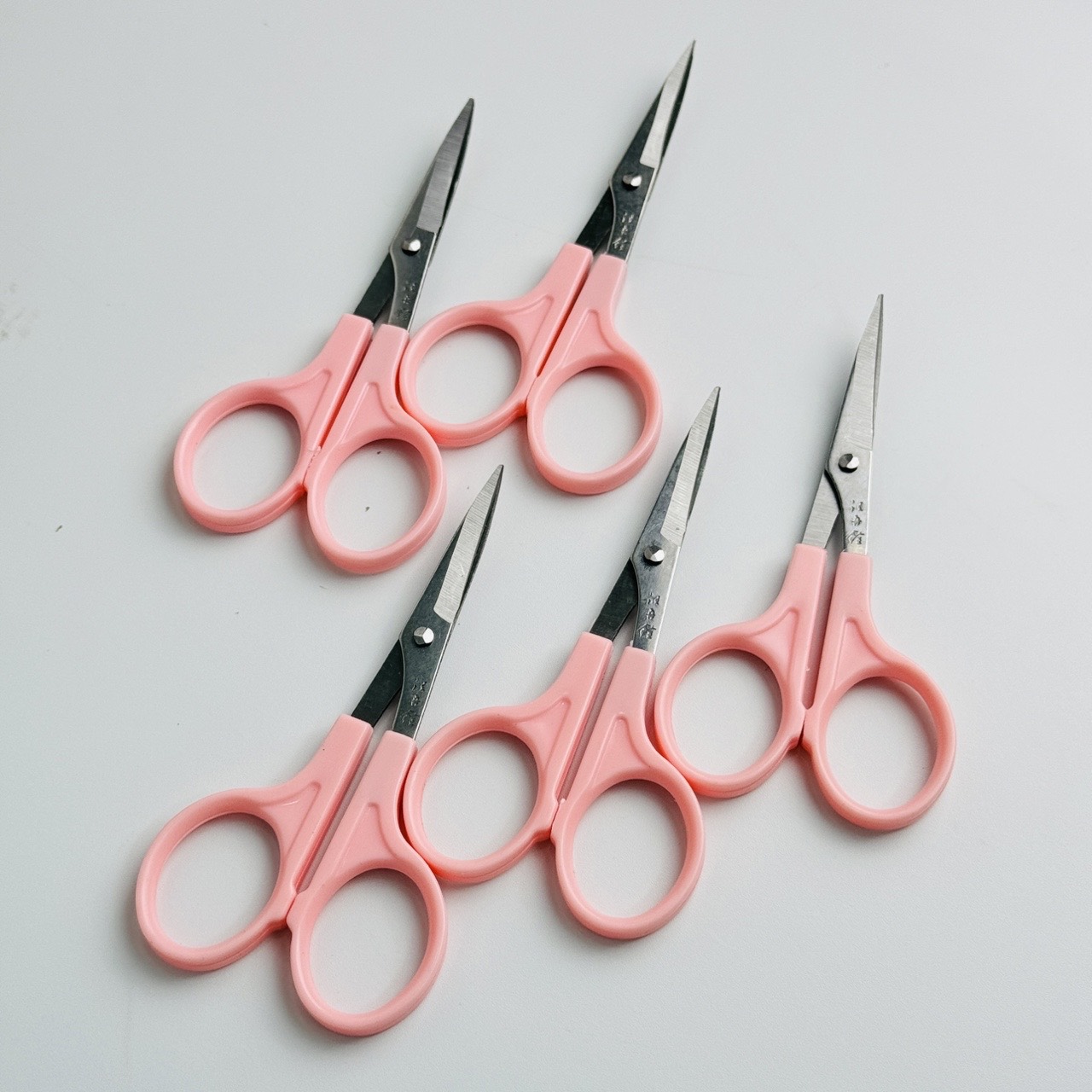 Trimming Scissor Set - Gunting Rambut Mini Pink Bilah Lurus