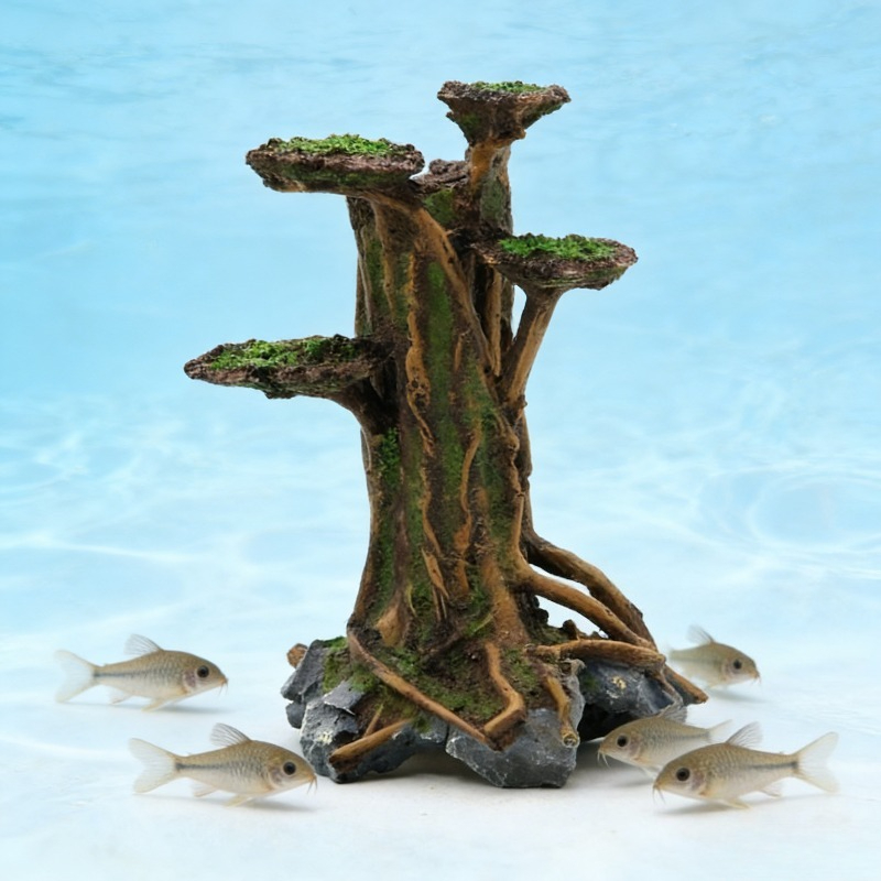 Aquarium Plant Roots - Dekorasi Akuarium Pohon Lumut Buatan dari