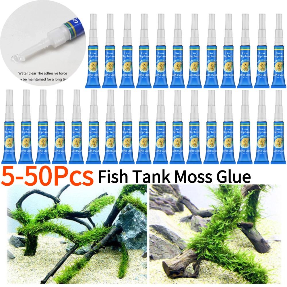 Aquarium Plant Gel - 50-5pcs tangki ikan lansekap lumut lem