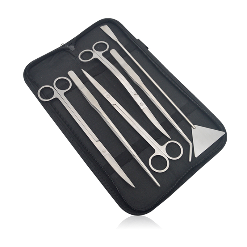 Trimming Scissor Set - Set gunting bulu akuarium Stainless steel,