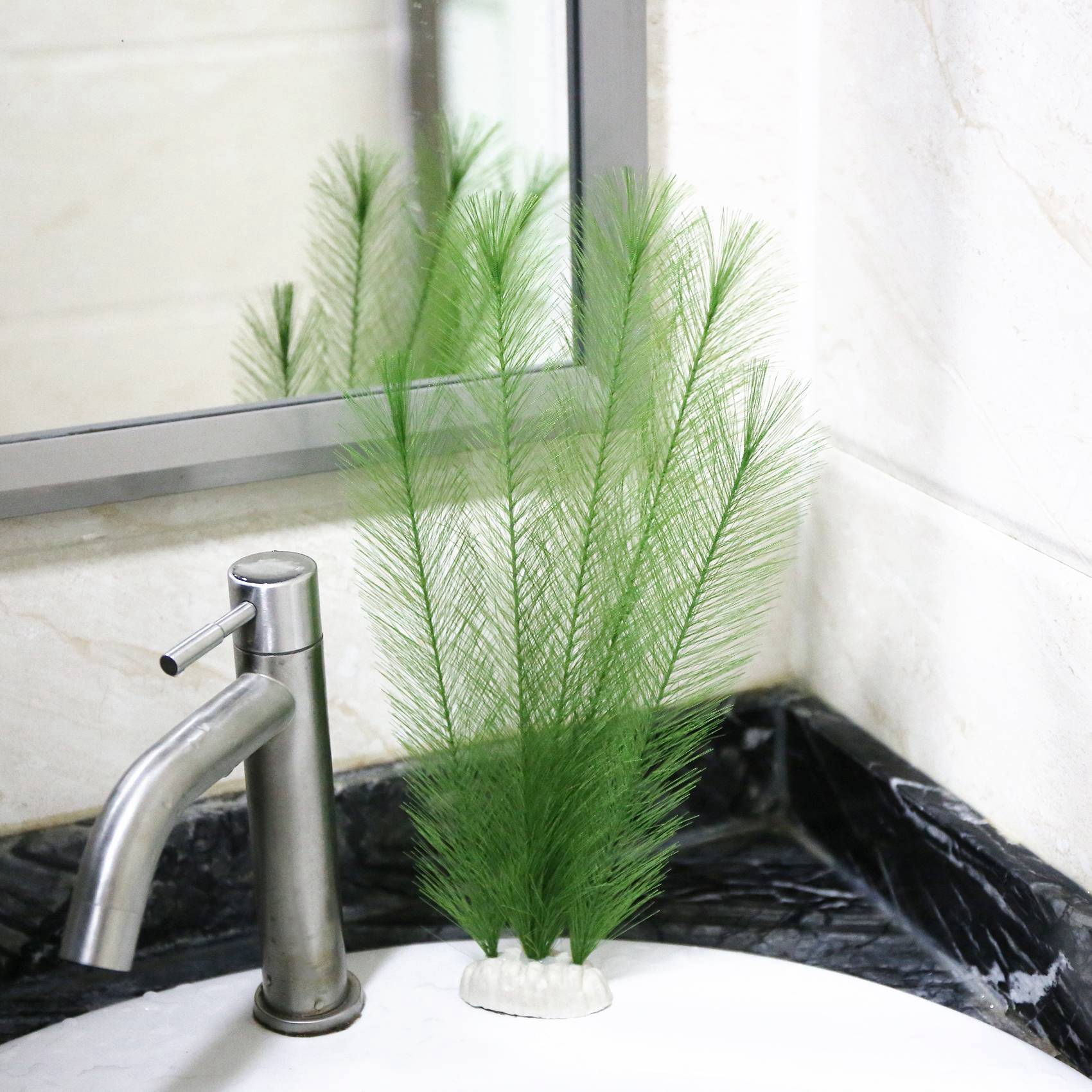 THIVN-6X Dekorasi Akuarium Tan - Non Planted Aquarium Fish ulasan dan harga