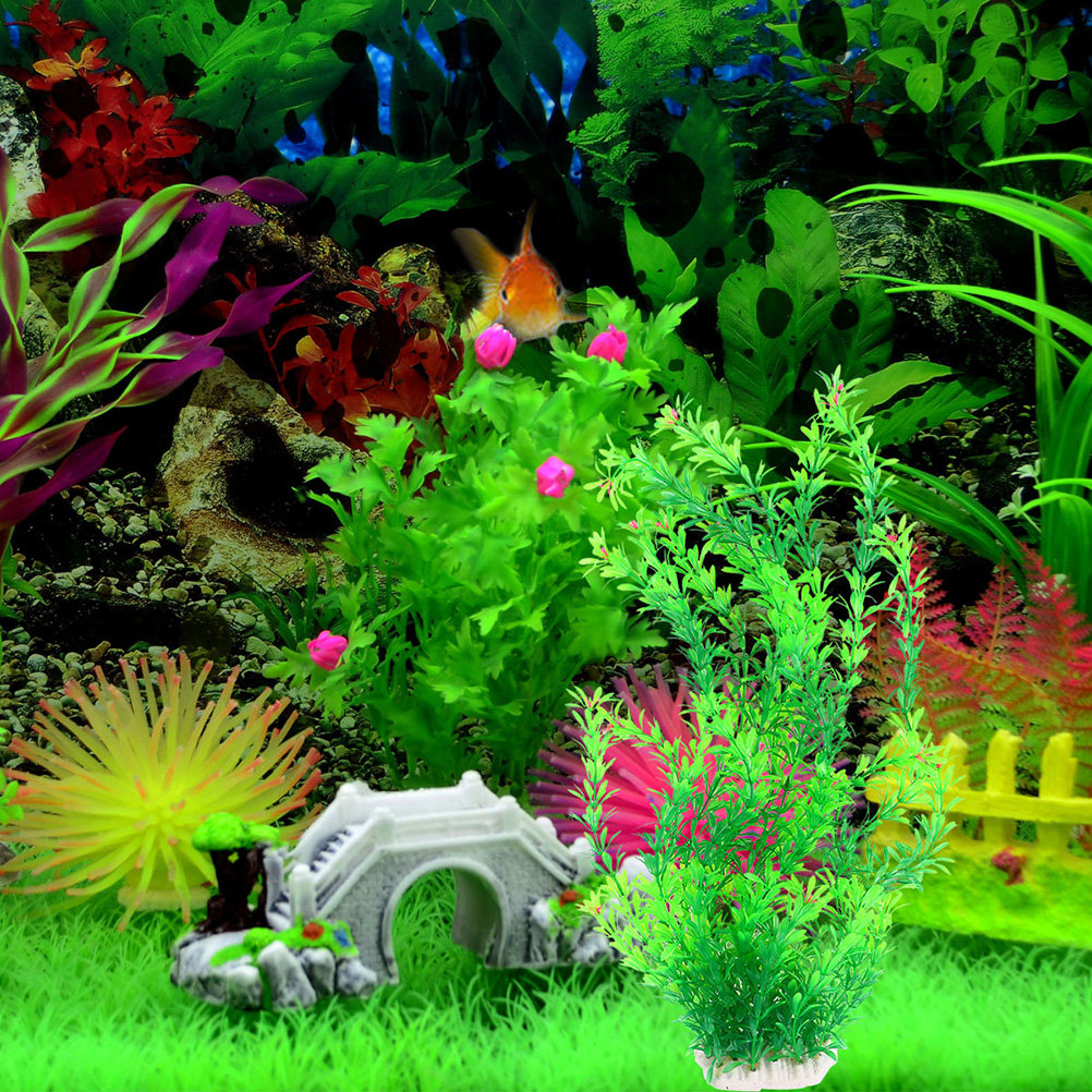 Tanaman Akuarium Plastik 70Cm, - Non Planted Aquarium Fish ulasan dan harga