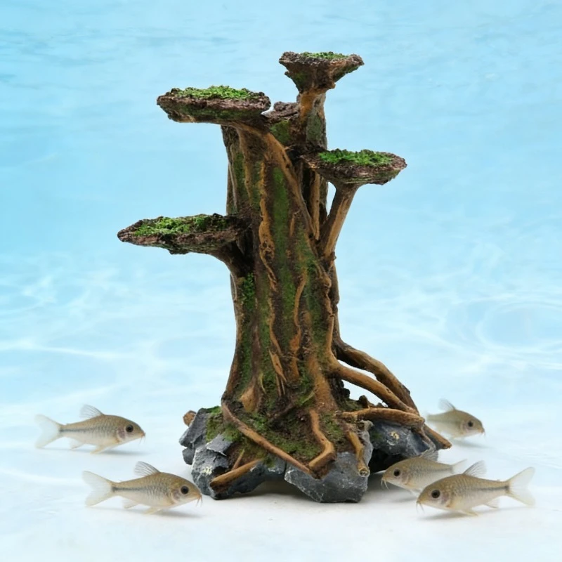 Pohon Lumut Buatan Dekorasi Ak - Aquarium Plant Roots ulasan dan harga