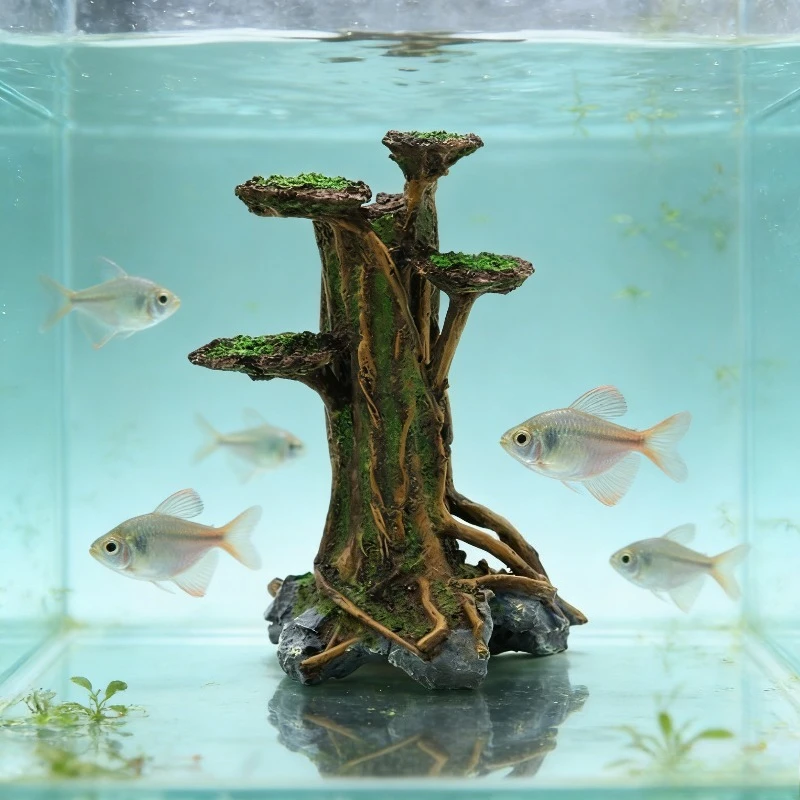 Pohon Lumut Buatan Dekorasi Ak - Aquarium Plant Roots ulasan dan harga