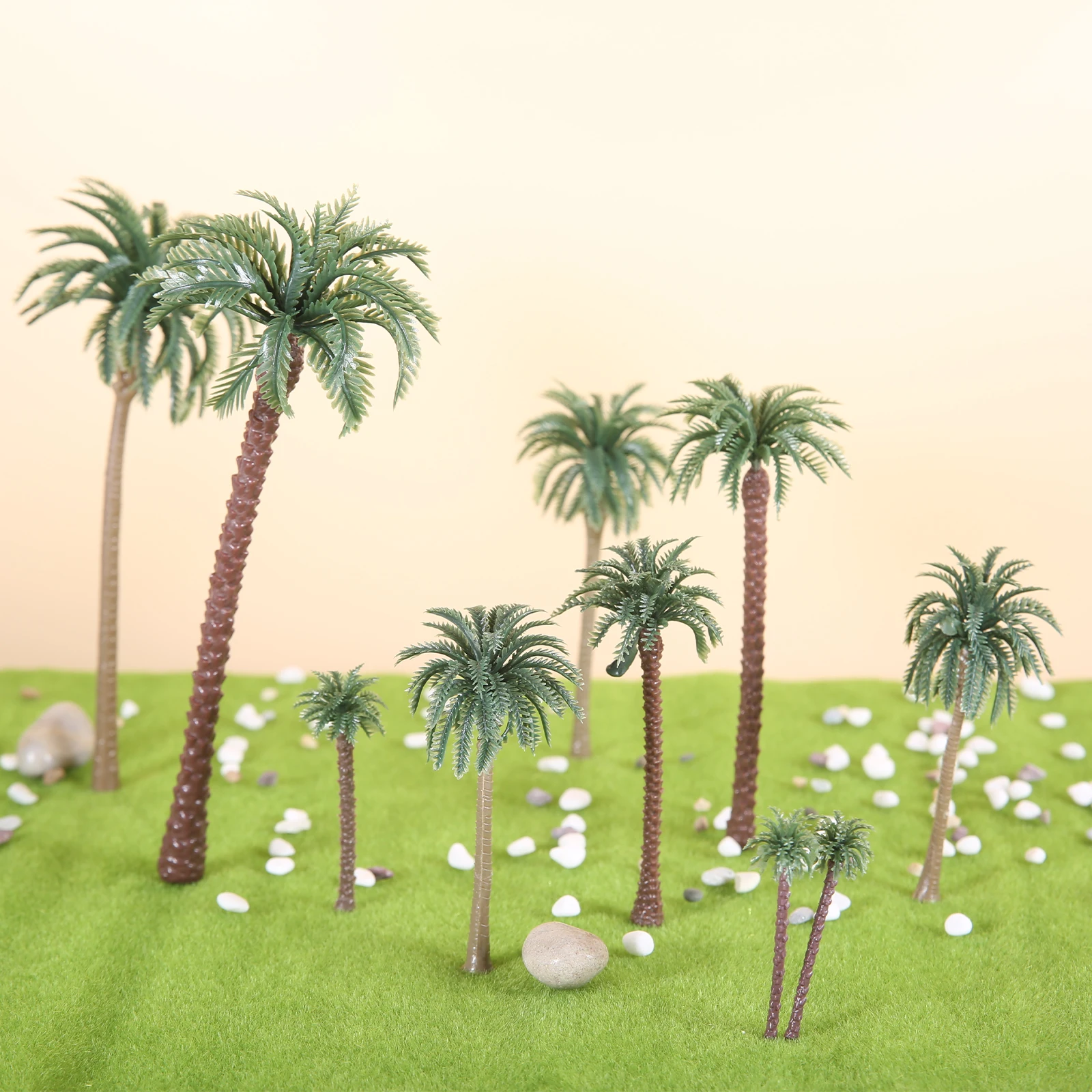 Miniatur pohon palem plastik,  - Planted Aquarium Models ulasan dan harga