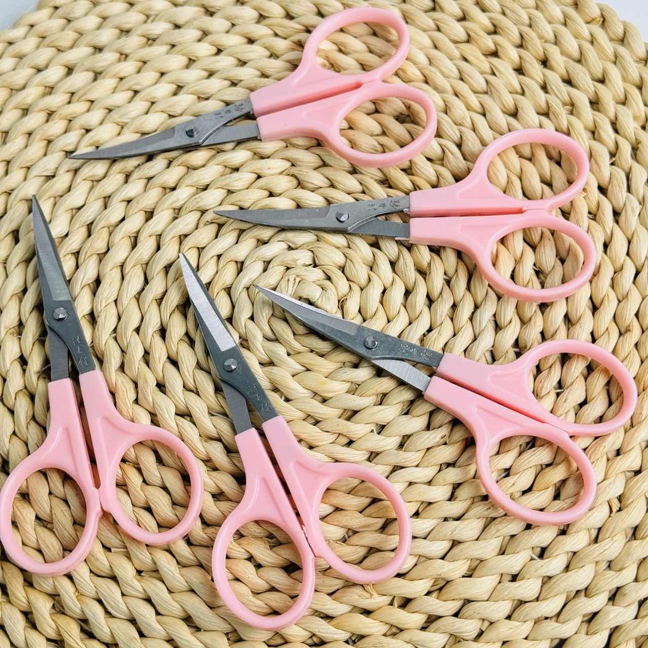 Gunting Rambut Mini Pink Bilah - Trimming Scissor Set ulasan dan harga