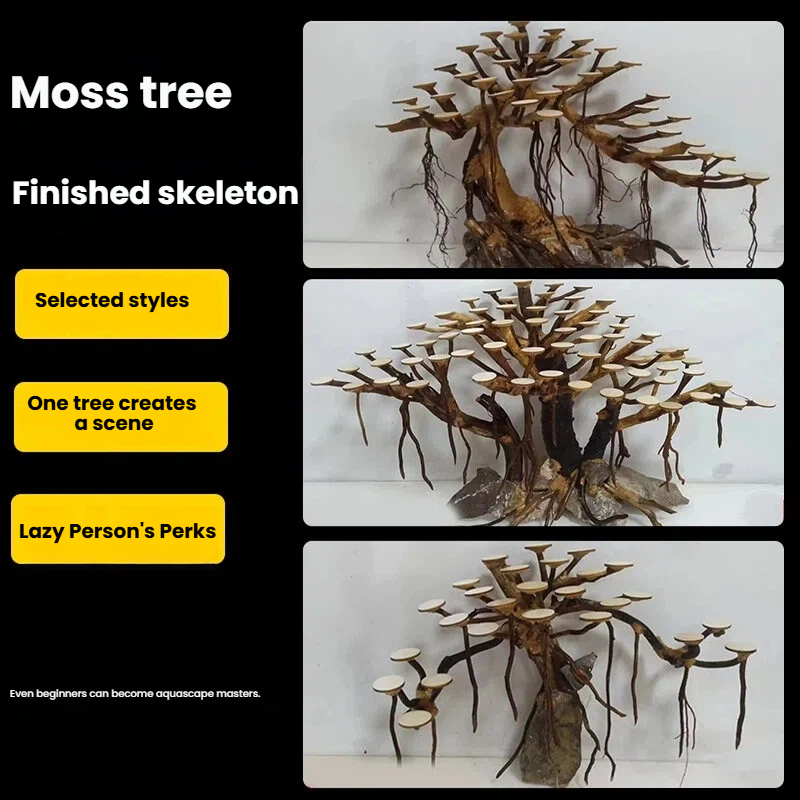 Dekorasi akuarium, hiasan poho - Aquarium Plant Roots ulasan dan harga