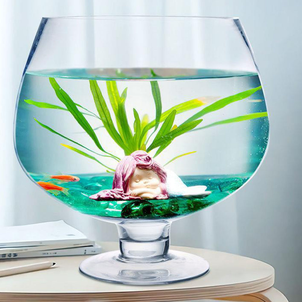 Vas Akuarium Kaca Bening yang  - Planted Aquarium Angelfish ulasan dan harga